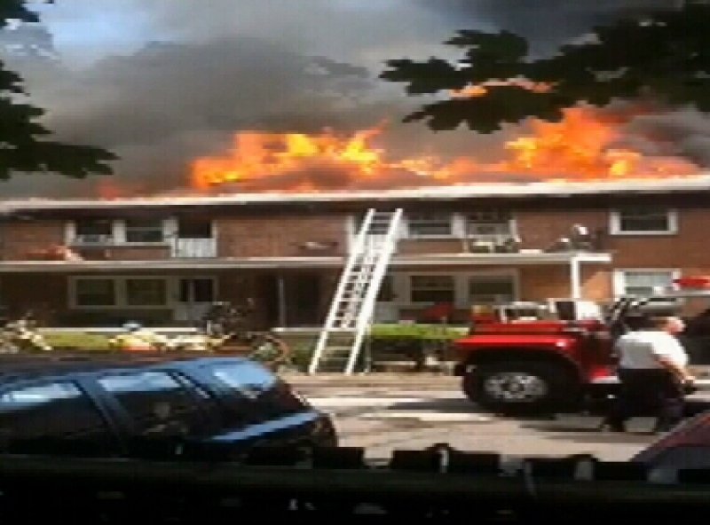 Tallman Assists Spring Valley in Apartment House Fire
