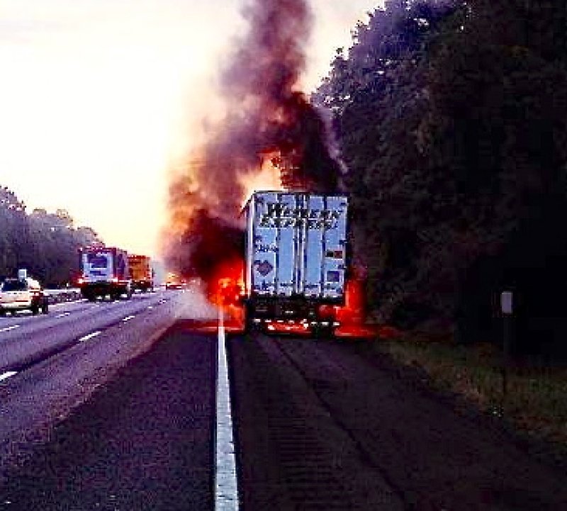 Tallman Fire Department Responds to Fully Involved Tractor Trailer
