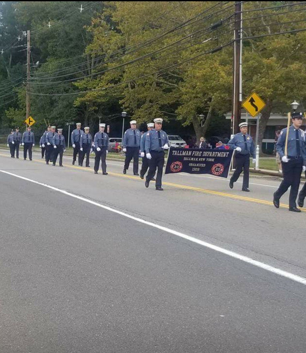 Tallman marching in RCVFA Parade 2017