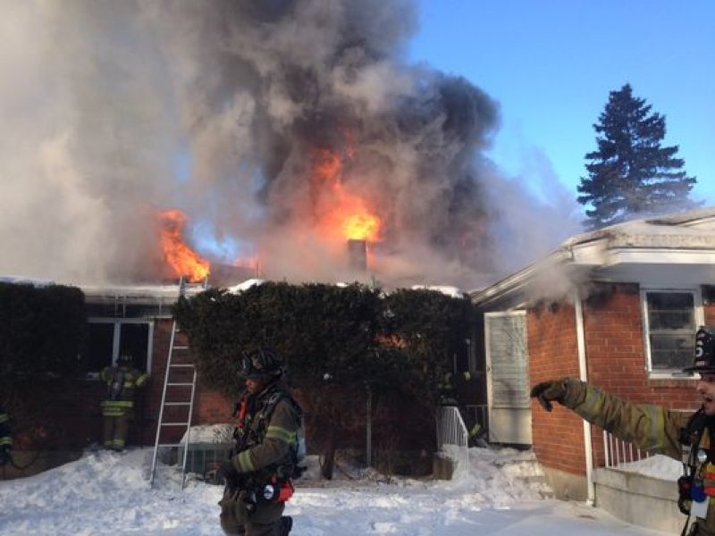 Tallman Mutual Aid to South Spring Valley Structure Fire