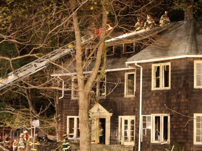 Tallman Responds to Heavily Involved Structure Fire on Montebello Road