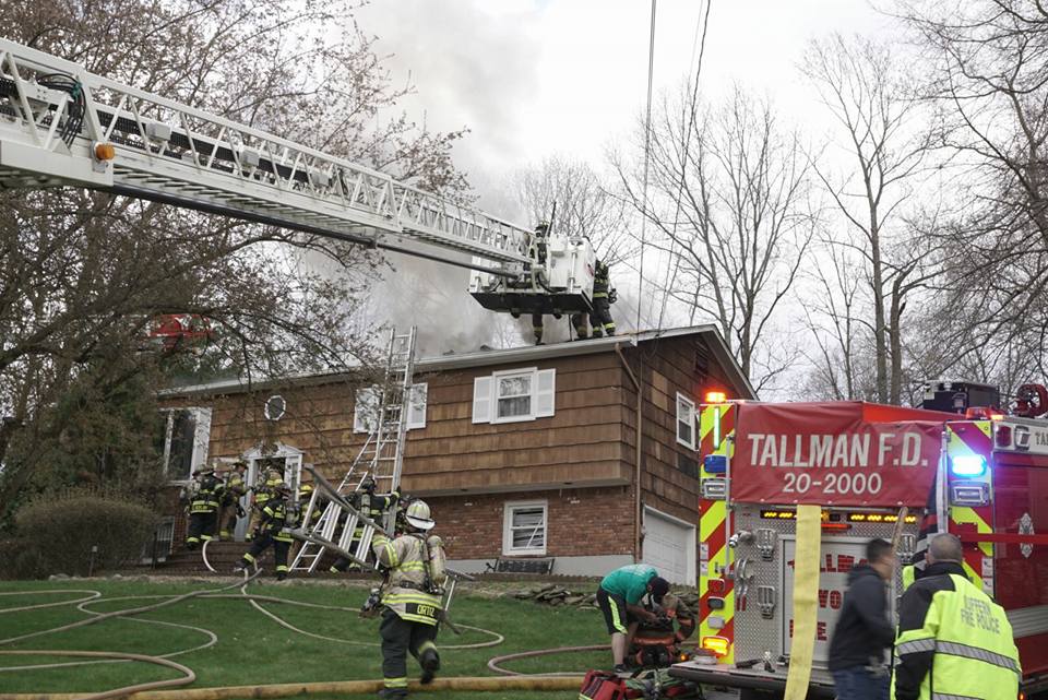 Tallman Responds to house fire