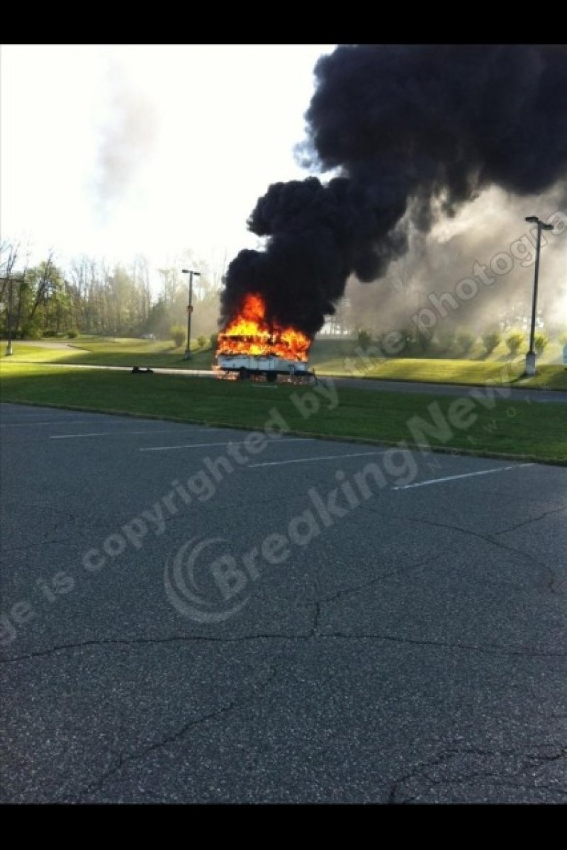 Trailer Fire at Rockland Community College